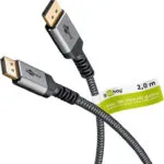 Goobay Cable DisplayPort male - DisplayPort male 2m Γκρι (75685)