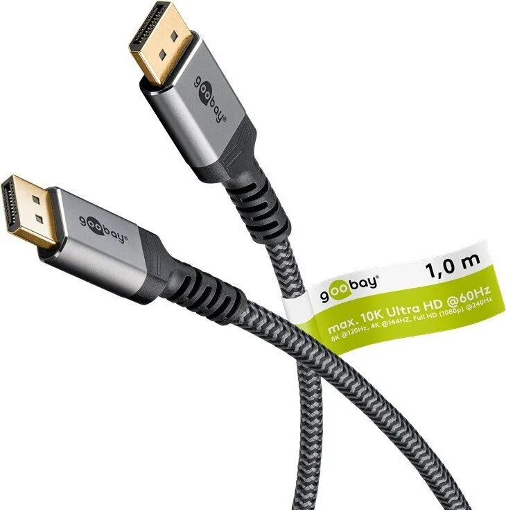 Goobay Cable DisplayPort male - DisplayPort male 1m Γκρι (75684) - Image 1
