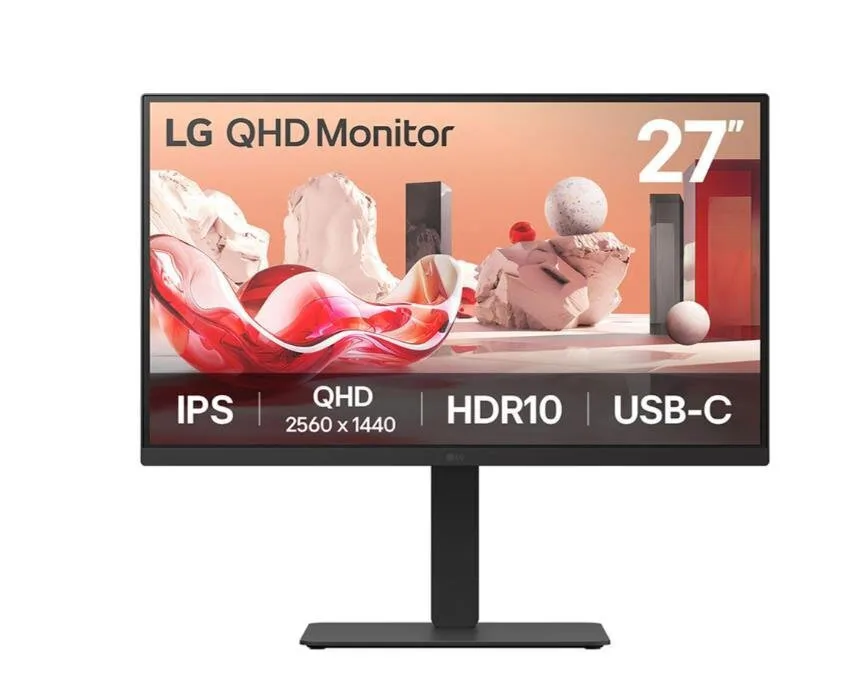 LG 27BA75QB IPS HDR Monitor 27" QHD 2560x1440 με Χρόνο Απόκρισης 5ms GTG - Image 1