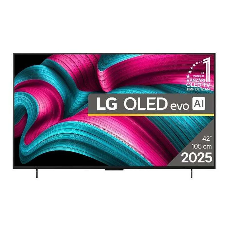 LG Smart Τηλεόραση 42" 4K UHD OLED Evo AI C5 HDR (2025) OLED42C51LA - Image 1