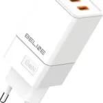 Beline Φορτιστής Χωρίς Καλώδιο GaN με Θύρα USB-A και 2 Θύρες USB-C 65W Power Delivery / Quick Charge 3.0 Λευκός (BLN3CW65)
