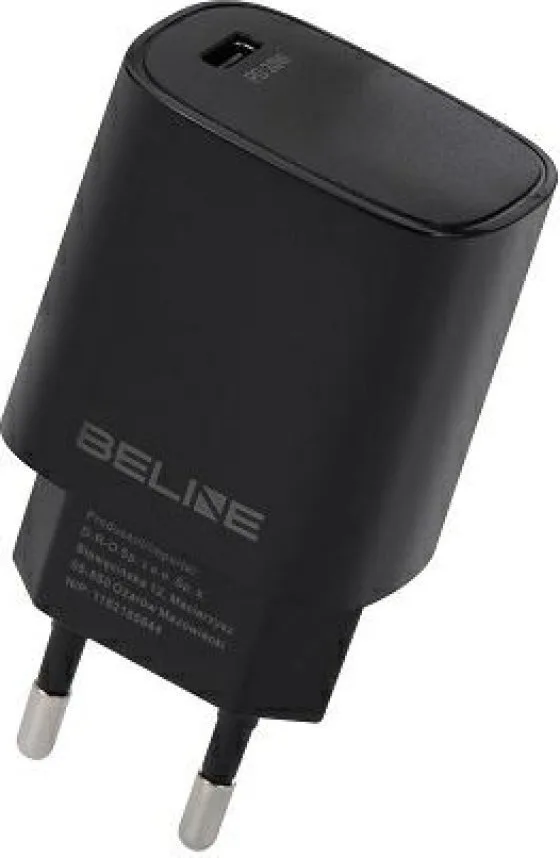 Beline Φορτιστής Χωρίς Καλώδιο με Θύρα USB-C 20W Power Delivery Μαύρος (U03) - Image 1