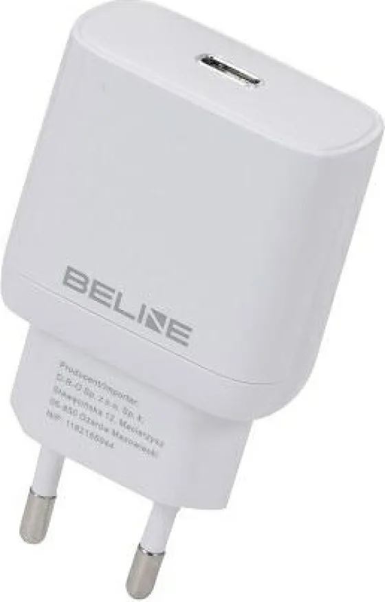 Beline Φορτιστής Χωρίς Καλώδιο με Θύρα USB-C 30W Power Delivery Λευκός (U03) - Image 1