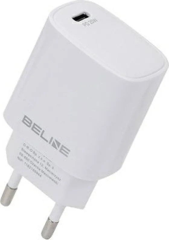 Beline Φορτιστής Χωρίς Καλώδιο με Θύρα USB-C 20W Power Delivery Λευκός (U03) - Image 1