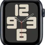 Apple Watch SE 2024 Cellular Aluminium 40mm Αδιάβροχο με eSIM και Παλμογράφο (Midnight Sport Band)