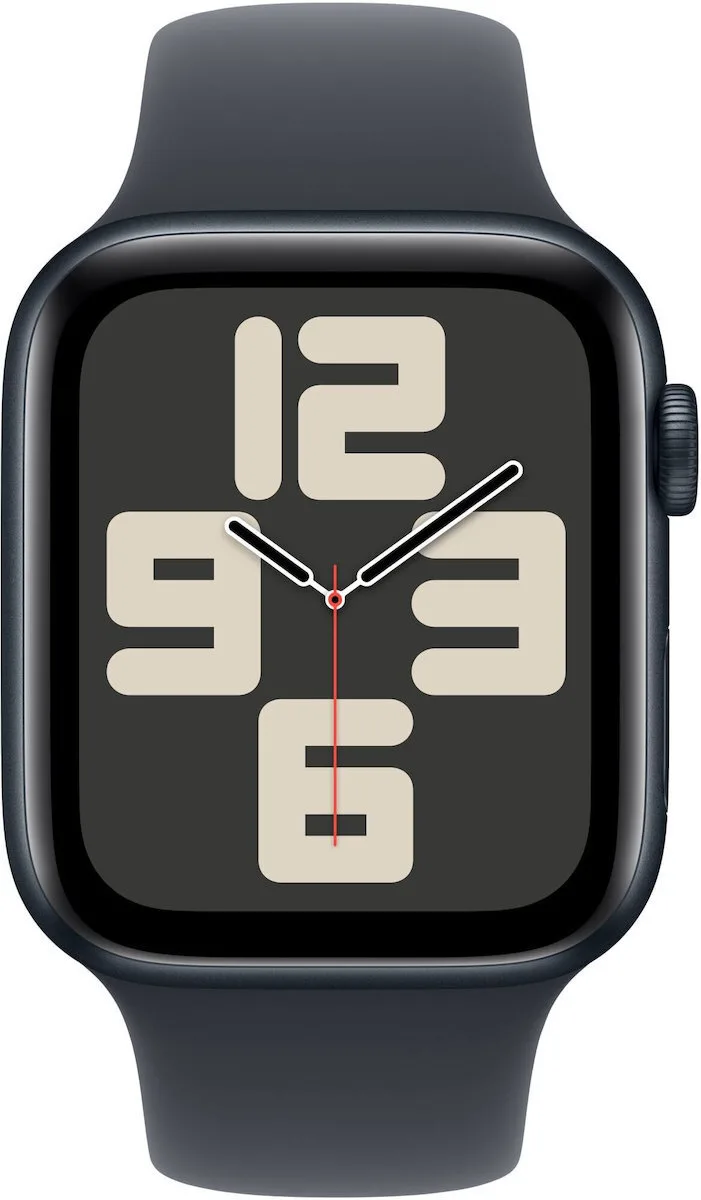 Apple Watch SE 2024 Cellular Aluminium 40mm Αδιάβροχο με eSIM και Παλμογράφο (Midnight Sport Band) - Image 1