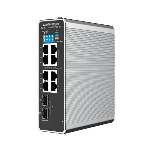 Ruijie Reyee RG-NIS2100-8GT2SFP-HP Managed L2 PoE++ Switch με 8 Θύρες Gigabit (1Gbps) Ethernet και 2 SFP Θύρες - Image 1