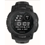 Garmin Instinct 3 Solar Tactical Edition Aluminium 45mm Αδιάβροχο Smartwatch με Παλμογράφο (Black with Black Band)
