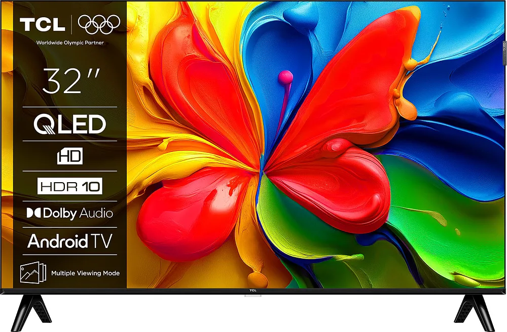 TCL Smart Τηλεόραση 32" HD Ready QLED S4K HDR (2025) 32S4K - Image 1