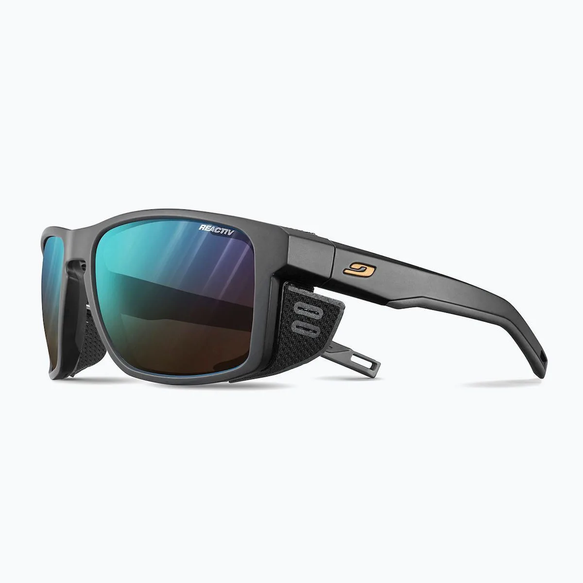 Julbo Shield Ανδρικά Γυαλιά Ηλίου με Μαύρο Σκελετό και Μαύρο Φακό - Image 1