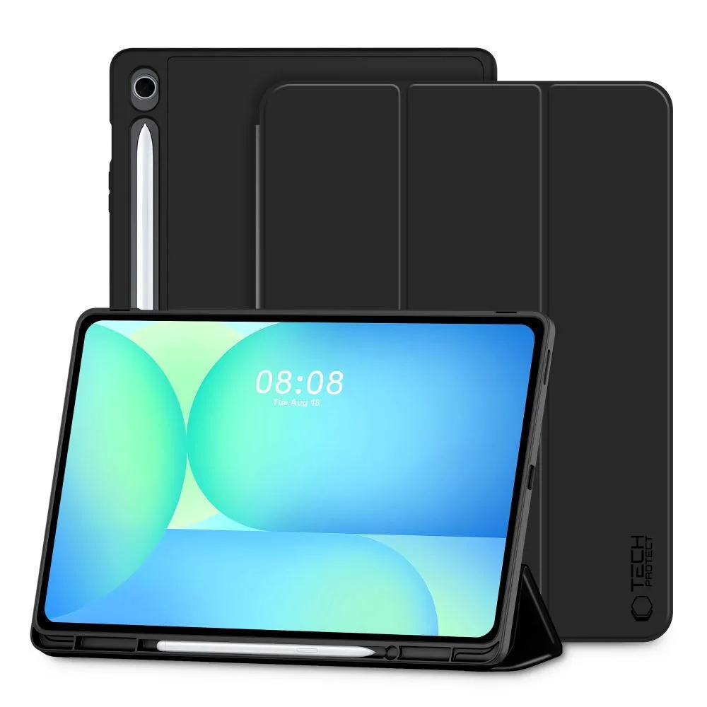 Tech-Protect Sc Pen Flip Cover Μαύρη (Galaxy Tab S10 FE+ Plus X620/X626B) - Image 1