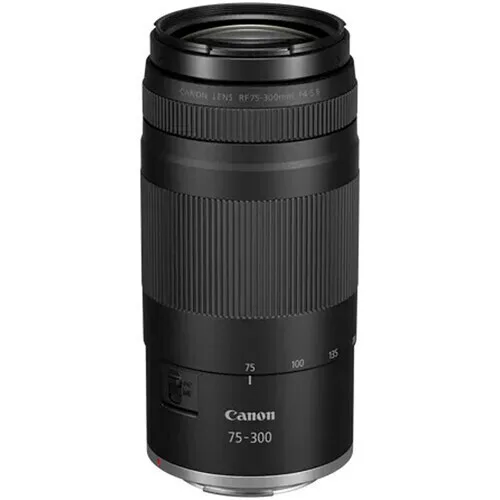 Canon Full Frame Φωτογραφικός Φακός RF 75-300mm f/4-5.6 Tele Zoom για Canon RF Mount Μαύρος - Image 1