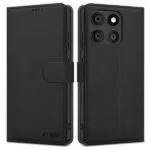 Tech-Protect Wallet Δερματίνης / Σιλικόνης Μαύρο (Motorola Edge 60 Fusion) TPWALME60FB