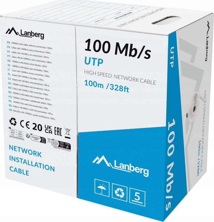20250526112116_lanberg_u_utp_kalodio_diktyou_ethernet_100m_gri_1tmch_lcu5_10cc_0100_s Lanberg U/UTP Καλώδιο Δικτύου Ethernet 100m Γκρι 1τμχ LCU5-10CC-0100-S - Image 1