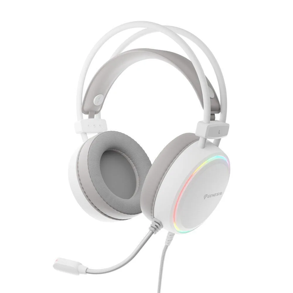20250529143428_genesis_neon_613_g2_over_ear_gaming_headset_me_syndesi_3_5mm_usb_leyko Genesis Neon 613 G2 Over Ear Gaming Headset με σύνδεση 3.5mm / USB Λευκό - Image 1