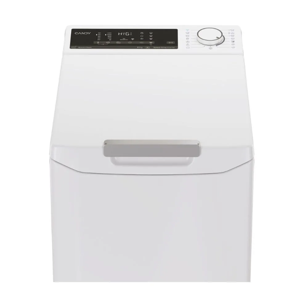 Candy Πλυντήριο Ρούχων Άνω Φόρτωσης 8kg 1200 Στροφών AI Weight Sense TCA284TM5-S - Image 1