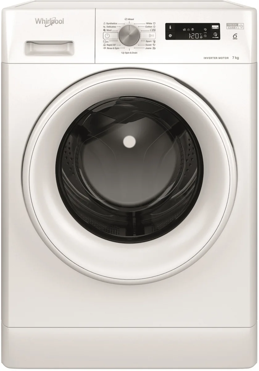 Whirlpool Πλυντήριο Ρούχων 7kg 1400 Στροφών 6th Sense FFS 7469 W EE - Image 1