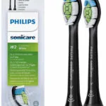 Philips Sonicare W2 Optimal White Ανταλλακτικές Κεφαλές για Ηλεκτρική Οδοντόβουρτσα Black HX6062/88 2τμχ