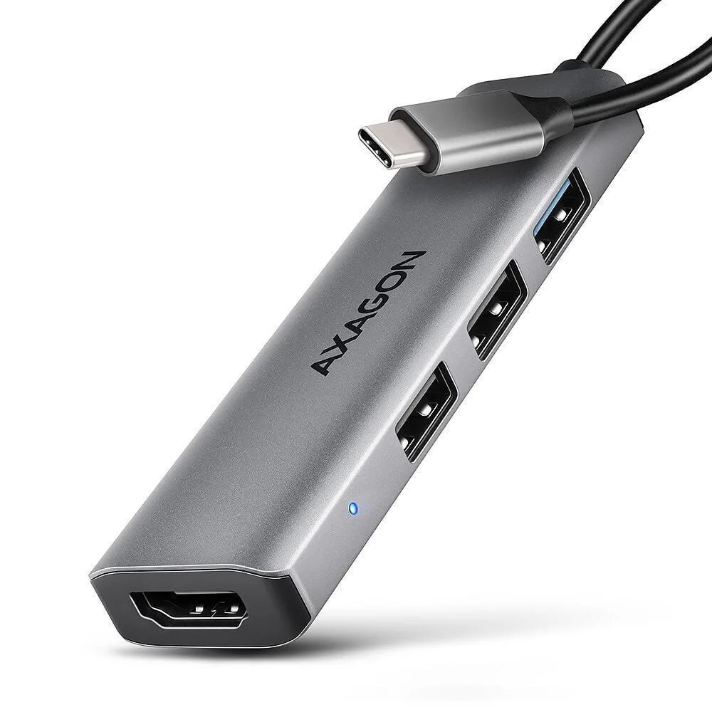 Axagon USB-C Docking Station με HDMI 4K Γκρι (HMC-H3A) - Image 1
