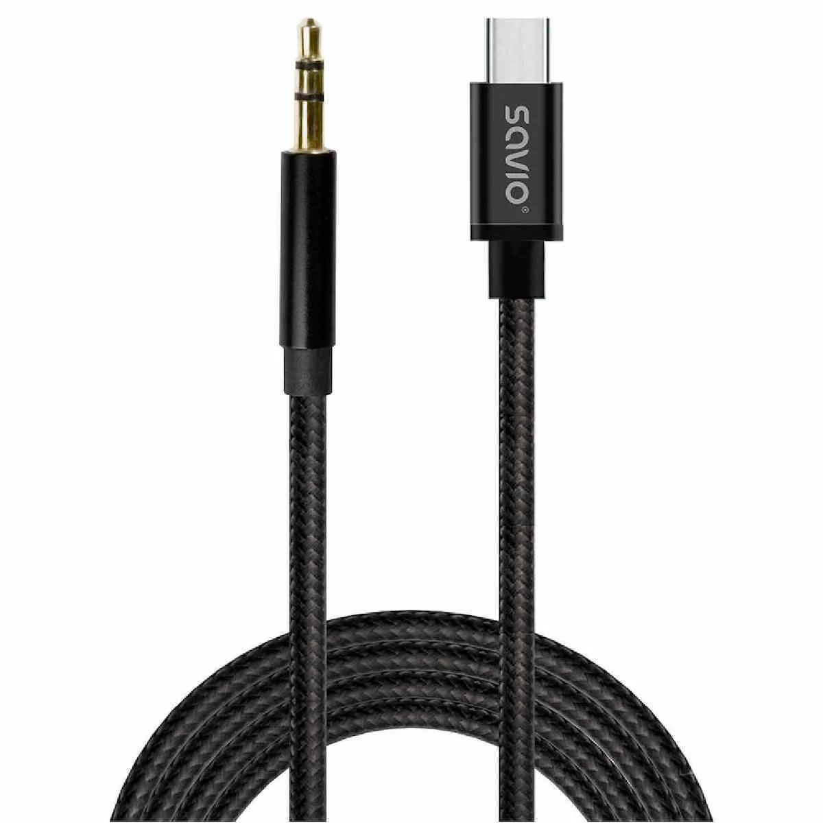 Savio USB 2.0 Cable USB-C male - 3.5mm 2m - Image 1