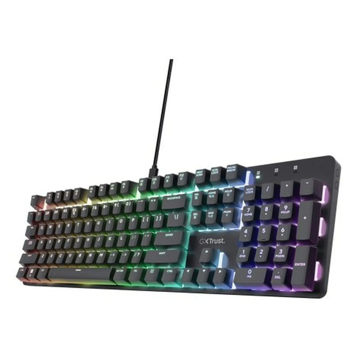 Trust GXT 871 Zora Gaming Μηχανικό Πληκτρολόγιο με RGB φωτισμό (Αγγλικό US) - Image 1