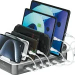 4Smarts Βάση Φόρτισης με Θύρα USB-A και 5 Θύρες USB-C 100W Power Delivery σε Γκρι χρώμα