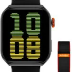 Weofly Edge 2 Aluminium 45mm Smartwatch με Παλμογράφο (Μαύρο)