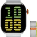 Weofly Edge 2 Aluminium 45mm Smartwatch με Παλμογράφο (Ασημί)