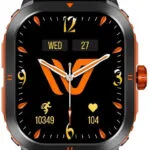 Weofly Pioneer 46mm Smartwatch με Παλμογράφο (Πορτοκαλί)