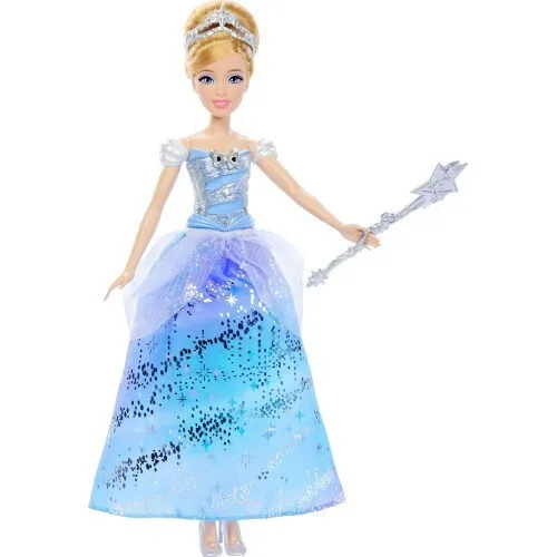 Mattel Σταχτοπούτα Με Μαγικό Ραβδί Κούκλα για 3+ Ετών 25.58εκ. (Διάφορα Σχέδια) 1τμχ JBF94 - Image 1
