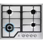 Electrolux Εστία Υγραερίου Αυτόνομη 59.5x51εκ. Ασημί CGS6436BX