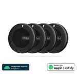 MiLi MiTag HD-P16 Apple Find My & Google Find Hub Μαύρο 4τμχ