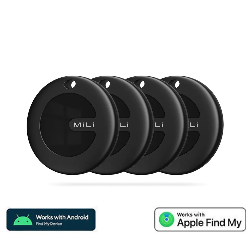 20250616122136_mili_mitag_hd_p16_apple_and_google_tracker_mayro_4tmch MiLi MiTag HD-P16 Apple Find My & Google Find Hub Μαύρο 4τμχ - Image 1