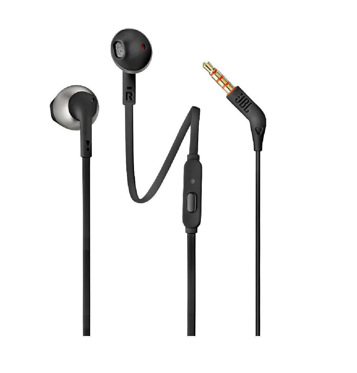JBL Tune 205E Earbuds Handsfree Ακουστικά με Βύσμα 3.5mm Μαύρο - Image 1