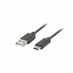 Lanberg USB 3.1 Cable USB-C male - USB-A Μαύρο 1.8m CA-USBO-31CU-0018-BK