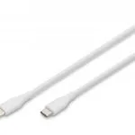 Digitus USB 2.0 Cable USB-C male - USB-C 60W Λευκό 0.5m AK-300341-005-W