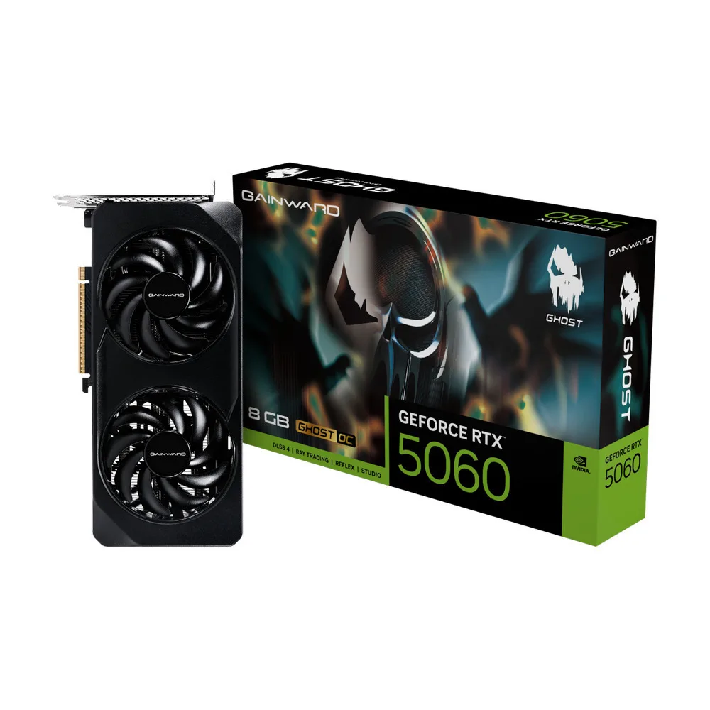 20250618165609_gainward_geforce_rtx_5060_8gb_gddr7_karta_grafikon_ne75060s19p1_gb2063b Gainward GeForce RTX 5060 8GB GDDR7 Ghost OC Κάρτα Γραφικών - Image 1