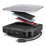Axagon HMC-UFO USB-C Docking Station με HDMI 4K PD Ethernet Γκρι