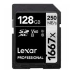 Lexar Professional 1667x SDXC 128GB U3 V60 UHS-II 250MB/s