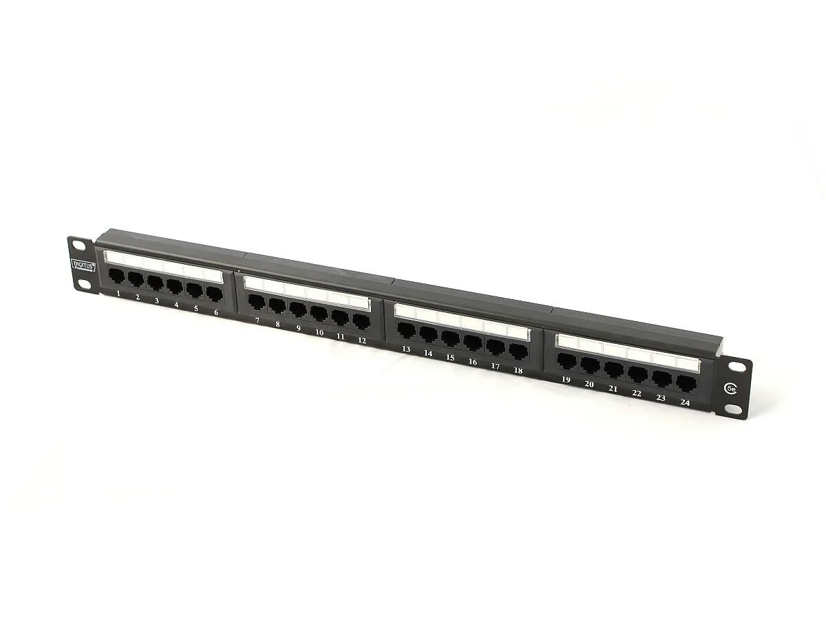 Digitus Patch Panel Unshielded για Rack 1U 19" 50 Θυρών cat5e Μαύρο DN-91524U-1 - Image 1