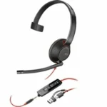 Plantronics Blackwire 5210 USB-C On Ear Multimedia Ακουστικά με μικρόφωνο