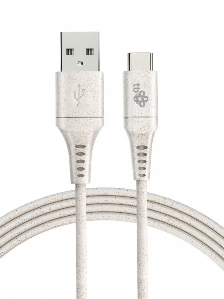 Tb Energy USB 2.0 Cable USB-C male - USB-A Λευκό 1m (AKTBXKUC3A10EKO) - Image 1