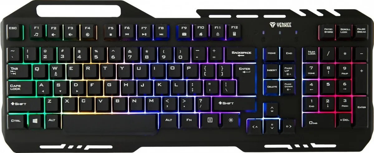 Yenkee YKB 3200 Shadow Gaming Πληκτρολόγιο με RGB φωτισμό (Αγγλικό US) - Image 1