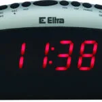 Eltra Επιτραπέζιο Ψηφιακό Ρολόι με Ξυπνητήρι & Ραδιόφωνο Μαύρο