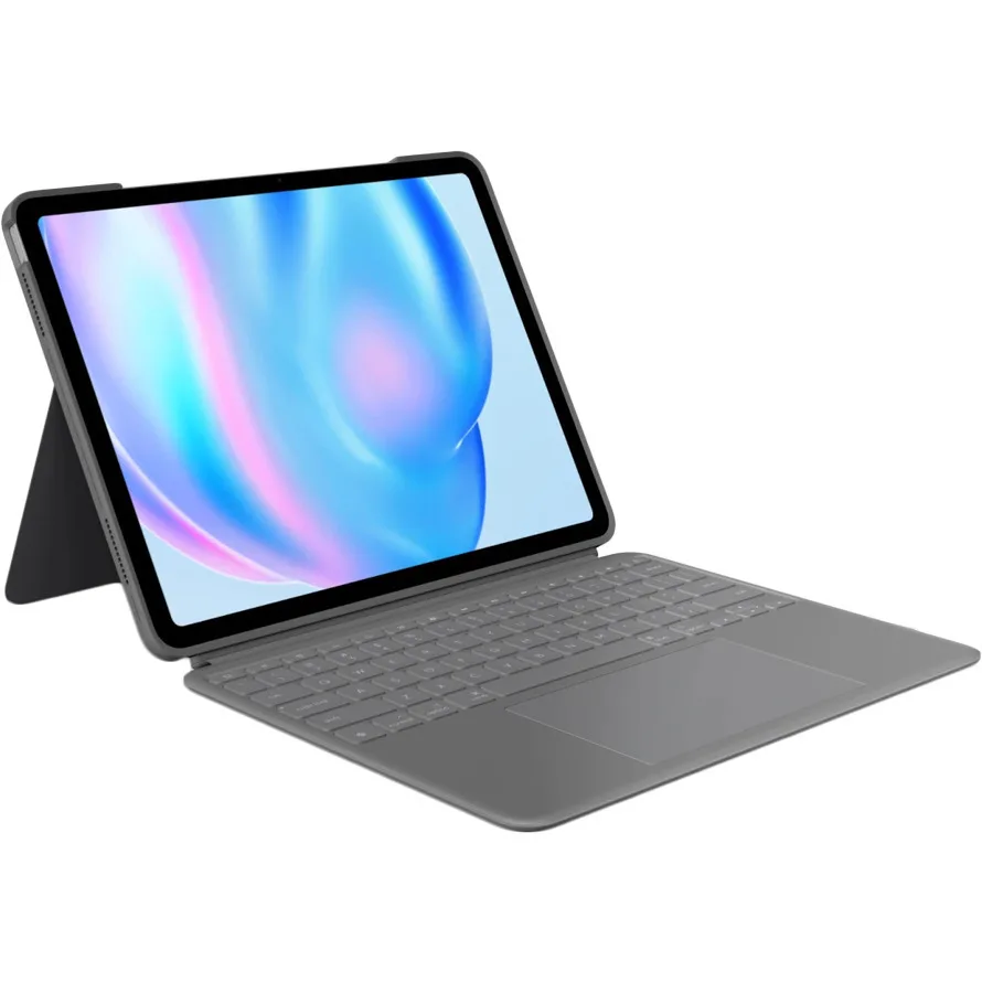 20250625131506_logitech_combo_flip_cover_gri_ipad_air Logitech Combo Touch Flip Cover Γκρι (iPad Air) - Image 1