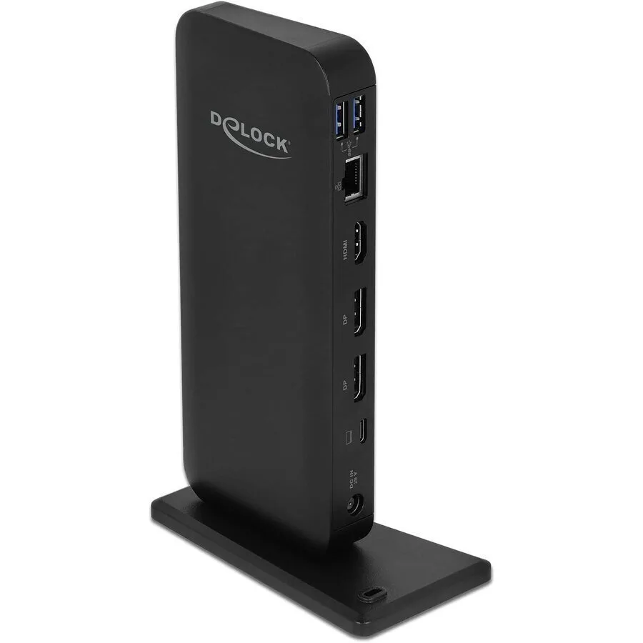 20250625133714_delock_usb_c_docking_station_me_hdmi_displayport_4k_ethernet_mayro_87746 DeLock USB-C Docking Station με HDMI/DisplayPort 4K Ethernet Μαύρο (87746) - Image 1