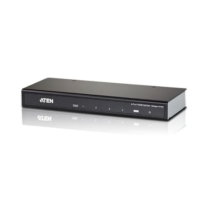Hdmi Splitter Aten Vs184a From 1x Hdmi F To 4x Hdmi F Up To 15m Up To Ultra Hd Resolution 3d Support 1 Device - Image 1