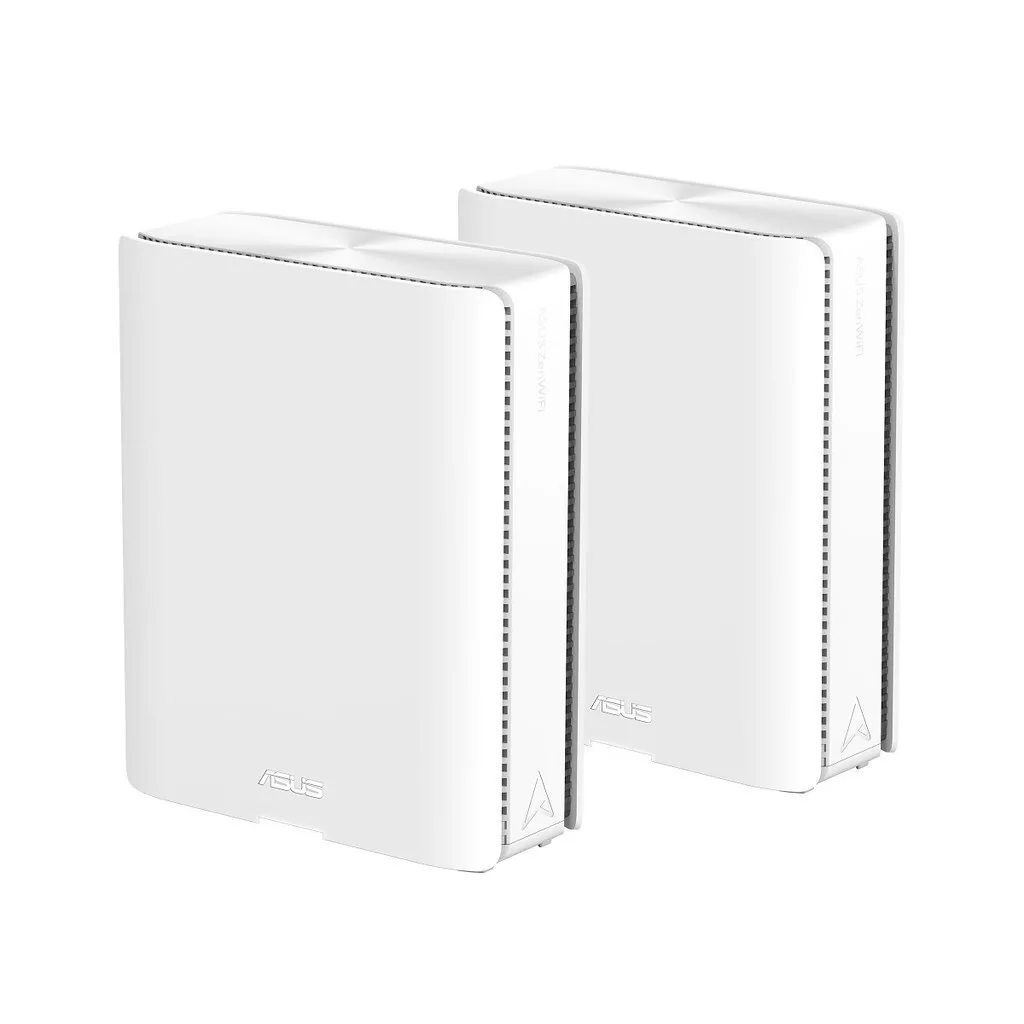 Asus ZenWiFi BQ16 v1 WiFi Mesh Network Access Point Wi‑Fi 7 Quad Band (2.4 & 5 & 5 & 6GHz) σε Διπλό Kit Λευκό - Image 1