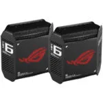 Asus ROG Rapture GT6 WiFi Mesh Network Access Point Wi‑Fi 6 Tri Band (2.4 & 5 & 5GHz) σε Διπλό Kit Μαύρο
