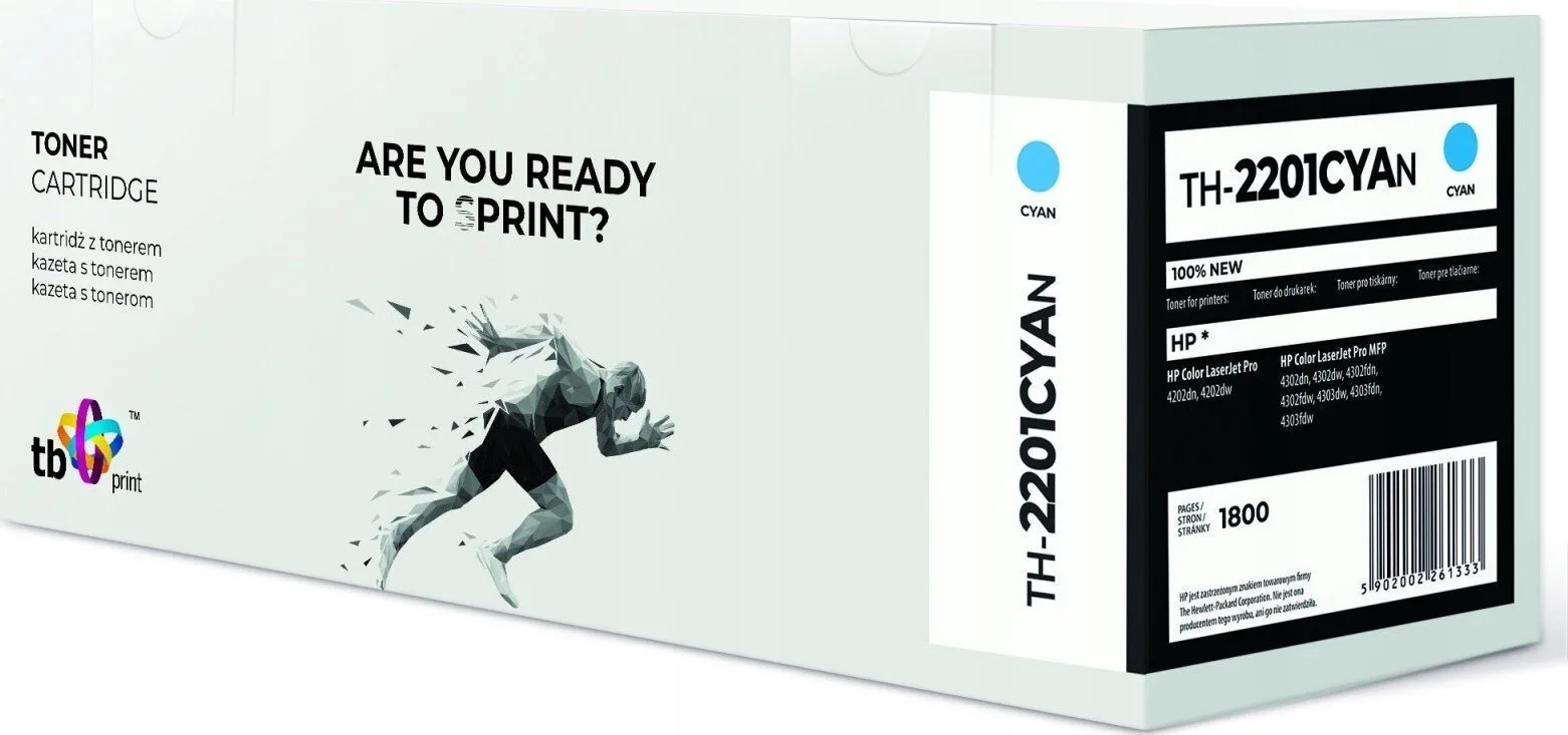 TB Print Συμβατό Toner για Laser Εκτυπωτή HP W2201A Κυανό (TH-2201CYAN) - Image 1